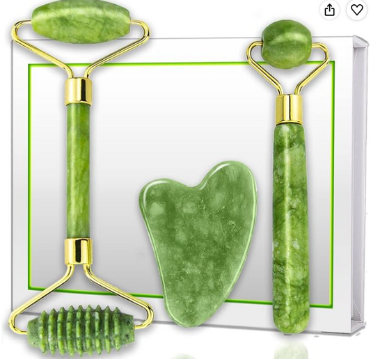 Jade Roller & Gua Sha 3 pce
